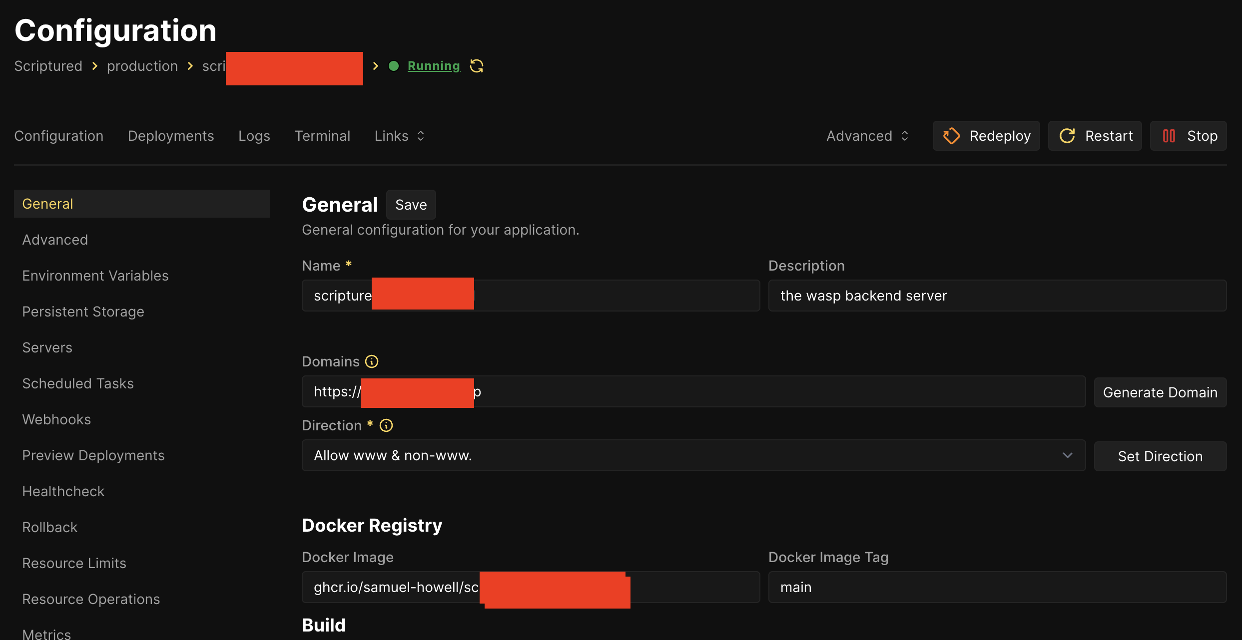 Coolify Resource Setup