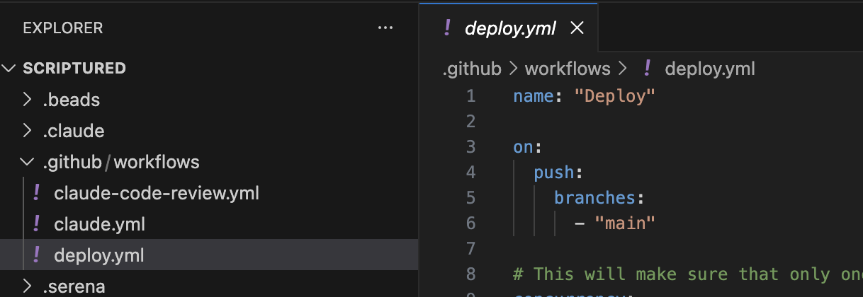 Deploy.yml in folder