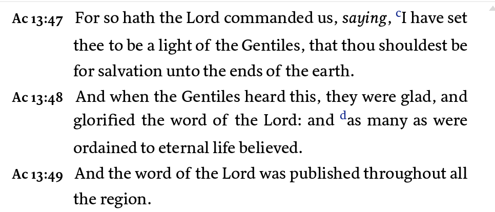 Acts 13:48 commentary